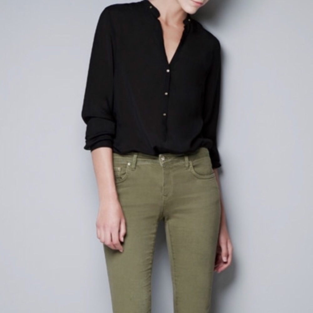 Zara black blouse